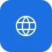 Global reach network icon
