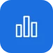 bar chart icon representing analytics, performance metrics, or reporting insights