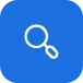 magnifying glass icon representing search, inspection, or data exploration