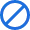 prohibition block icon