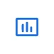 blue bar chart icon