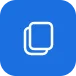 blue stacked pages icon